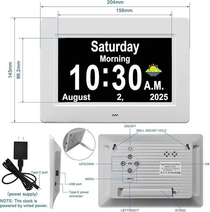 SSYA Dementia Clocks with Day and Date - Image 7