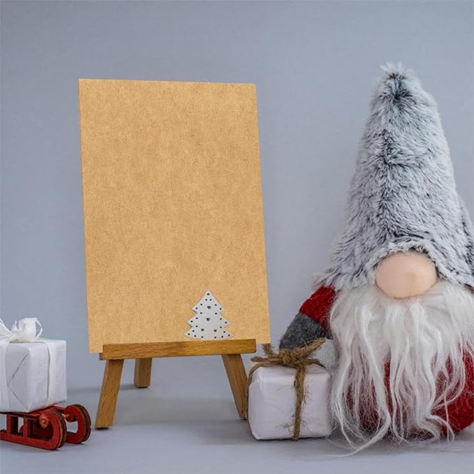 5.5x8.5 Blank Cardstock Paper (Set of 50) Plain Kraft Cards - 80lb Flat Cards Stock Printer Paper for Make Your DIY Invitations, Note, Greeting, Table Cards - Writing, Stamping, Drawing, Painting-DeskLoop Office