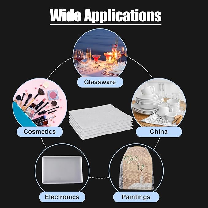 5 Pack Extra Large Bubble Pouches 20 * 24 Inch Clear Bubble Pouch Wrap Bags for Packing Shockproof Cushioning Wrap Bag for Shipping Moving Fragile Dishes China Plates Painting Fragile Items-DeskLoop Office