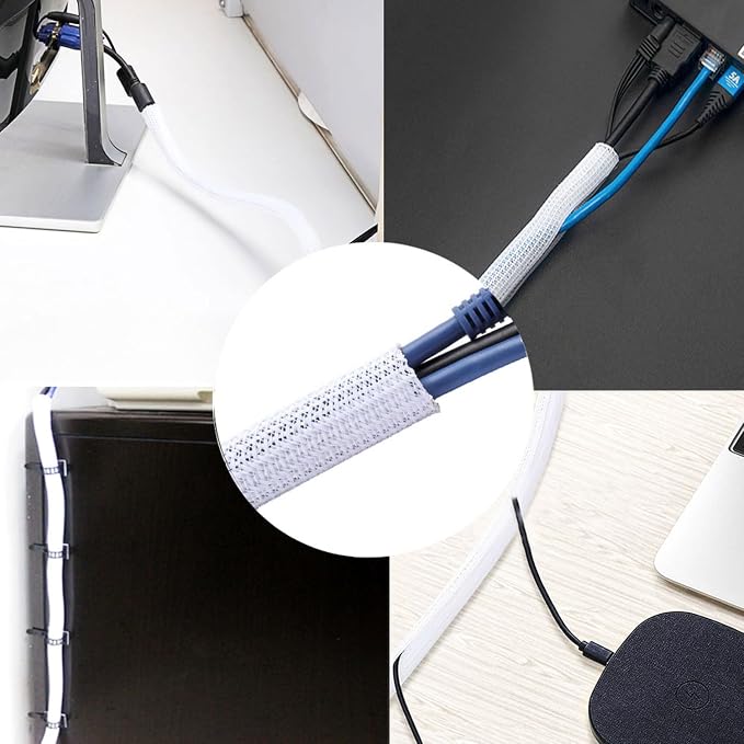 QCSIW 3/4"-25ft Braided Cable Sleeve Protector - Image 9