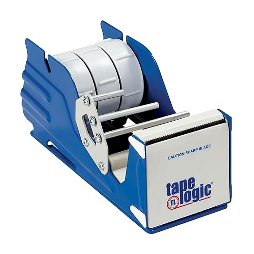Tape Logic 3" Multi Roll Tape Dispenser - Heavy Duty Desk or Table Top Tape Dispenser with Non-Skid Base for Home or Office, Supplies for Packing, Shipping, Moving, & Mailing-DeskLoop Office