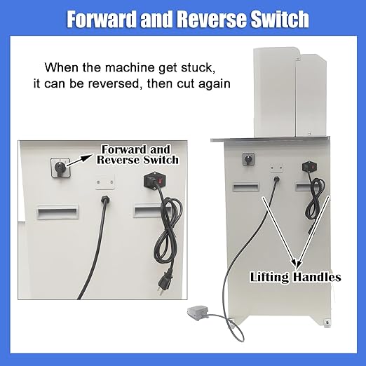 Heavy Duty Electric Round Corner Cutter, 110V Metal Fillet Paper Cutter with R8 R10 R12 R16 R21 Blades, Paper & Card Rounding Machine, Max 2.15in Punching Height for Cards, Books, Documents-DeskLoop Office