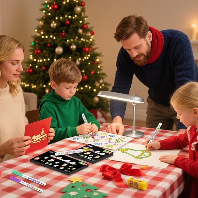 Glitter Markers Paint Pens, Teen Girl Gifts Trendy Stuff 4-16 Year Old, 28 Pack Gold and Silver Shimmer Metallic Markers Arts Crafts Supplies for Kids Ages 6 to 8, 9-12 Birthday Gifts for Tweens-DeskLoop Office