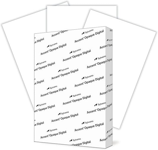 Accent Opaque White Printer Paper, 13” x 19” 32lb Bond/80lb Text Copy Paper – Premium Super Smooth Computer Paper, 97 Bright, 118gsm – Ideal for Ink Heavy Printing – 189035R – 300 Sheets (1 Ream)-DeskLoop Office