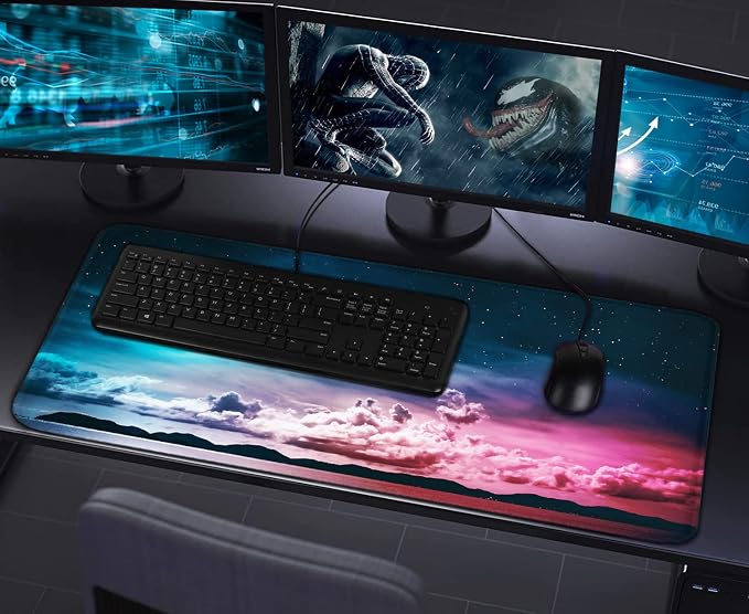 Large Mouse Pad, Gaming Mousepad, 31.5x15.7x0.12 in Extended Mouse Mat Non-Slip - Image 7
