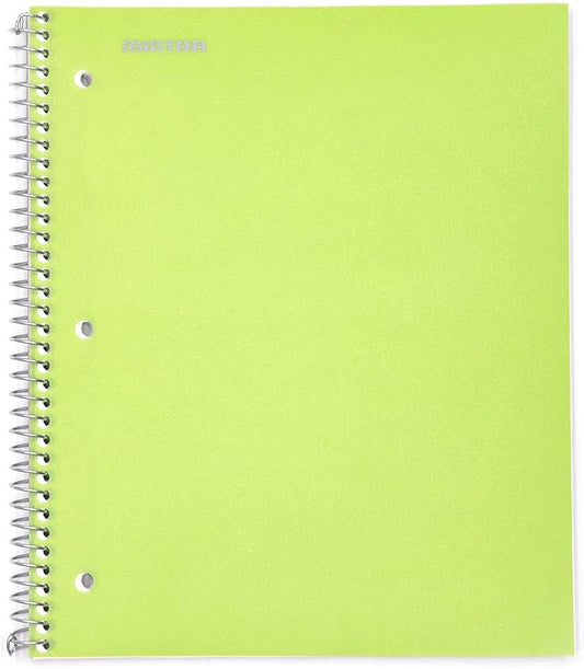 Mintra Office Durable Spiral Notebooks, 1 Subject, (Green, 4x4 Graph 1pk), 100 Sheets, Poly Pocket, Moisture Resistant Cover, School, Office, Business, Professional-DeskLoop Office