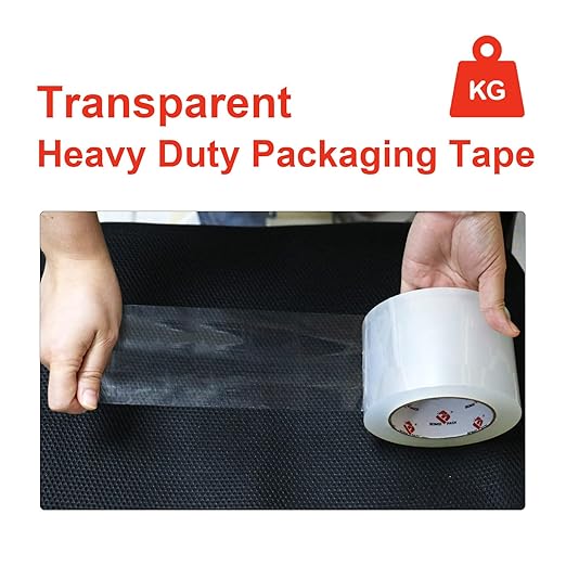 BOMEI PACK 3 inch Wide Clear Packing Tape, 3 inch x 110 Yards (330ft), Industrial Grade 3'' Heavy Duty Shipping Tape Refills for Box Office Moving, Packaging and Mailing-DeskLoop Office