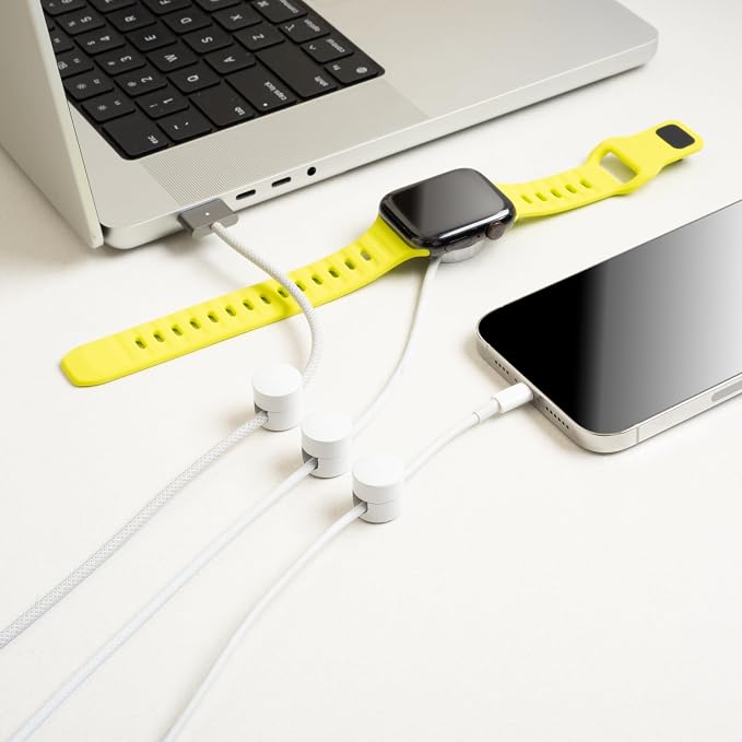ICONIT Cable Anchors for Desk Organization White | Premium Aluminum Cord - Image 9
