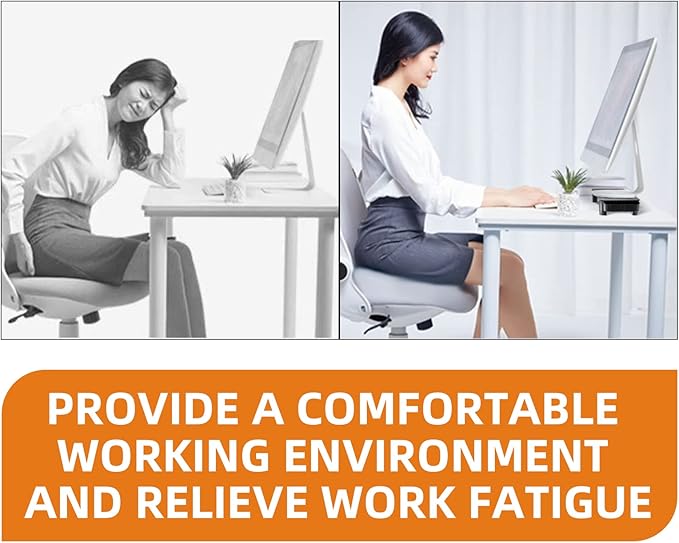 Pholiten 2 Pack Monitor Stand Riser, 3 Height Adjustable Monitor Stand, Flat Screen TV Monitor Stand Riser, Sturdy Metal Laptop Computer Monitor Stand Shelf for Printer, iMac,Premium Metal Monitor Risers for 2 Monitors-DeskLoop Office