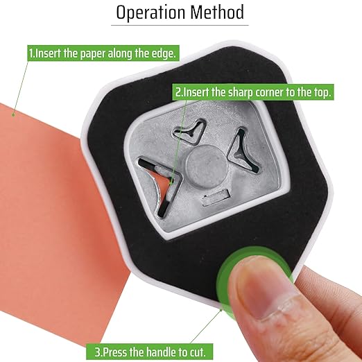 MyArTool 3 Way Corner Rounder Punch, 4mm, 7mm, 10mm 3 in 1 Corner Cutter for Paper Crafts, DIY Projects, Laminate, Photo Corner, Card Making and Scrapbooking-DeskLoop Office