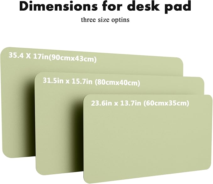 YSAGi Double-Sided Desk Pad, 35.4"x17" Leather Desk Mat, Eco Cork Desk Pad - Image 8
