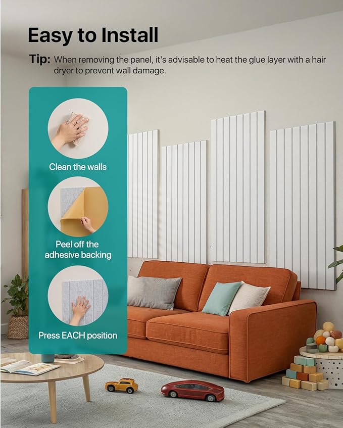 Soundsbay Large Cork Board, 71" x 47" Bulletin Board, 3 Pack Felt Wall Tiles Self-Adhesive, Pin Board for Walls Office Home Classroom Decor-DeskLoop Office