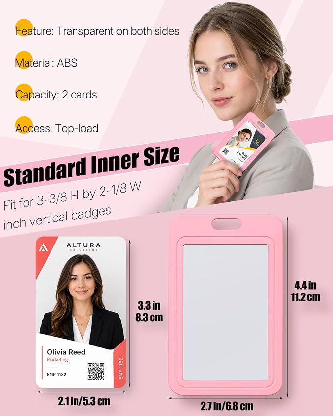Uniclife 3 Pack ID Badge Holder - Image 7