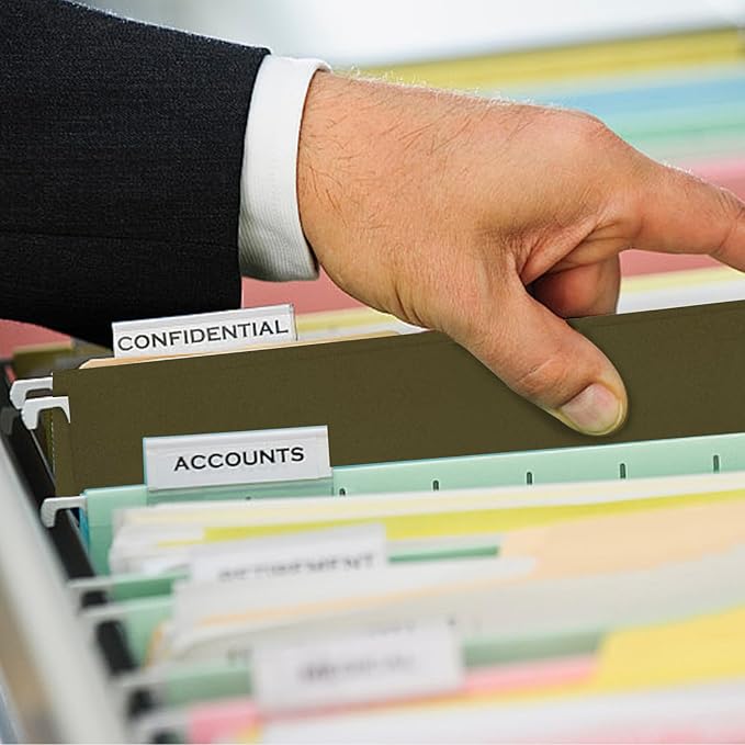 Extra Capacity Hanging File Folders, RAZCC 30 Pack Letter Size Reinforced Hanging Folders with Heavy Duty 3 Inch Expansion for Bulky Files, Filing Cabinet, Adjustable Tabs, Green-DeskLoop Office