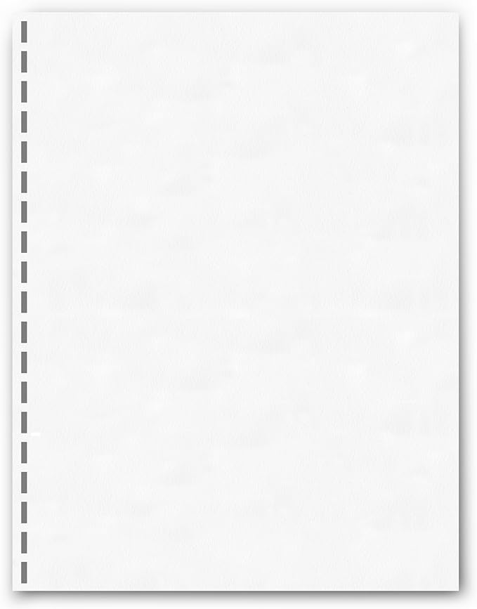 PrintWorks Professional GBC 19 Hole Comb Binding Pre-Punched Paper - Book Binding Printer Paper - Made in the USA - 500 Sheets - 8.5" x 11" - 24 lb - 92 Bright White (04329)-DeskLoop Office