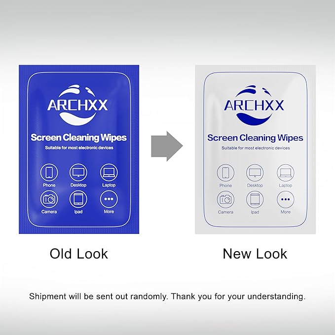 Screen Wipes for Electronics, 120 Count 6"x6" Pre-Moistened Screen Cleaner for Screens, Computer,Laptop,Tablet,Phone,Monitor,Car Screen Cleaner, Lens Wipes Individually Wrapped-DeskLoop Office