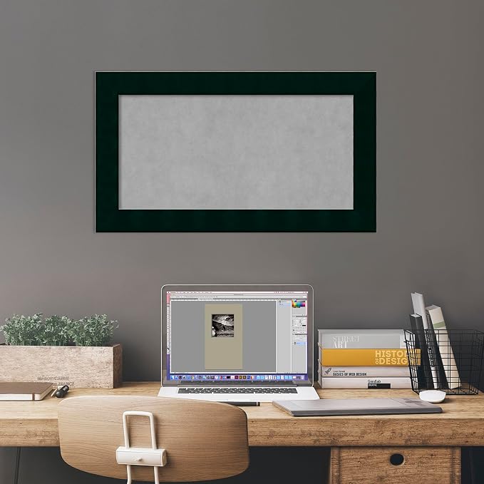 Amanti Art Black Framed Magnetic Board 16x28 Small Vision Board - Image 5