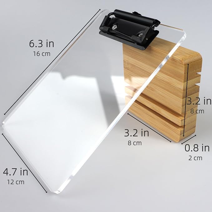Mini Clipboard with Stand, Sign Holder, Document Typing Paper Stand, Menu - Image 6