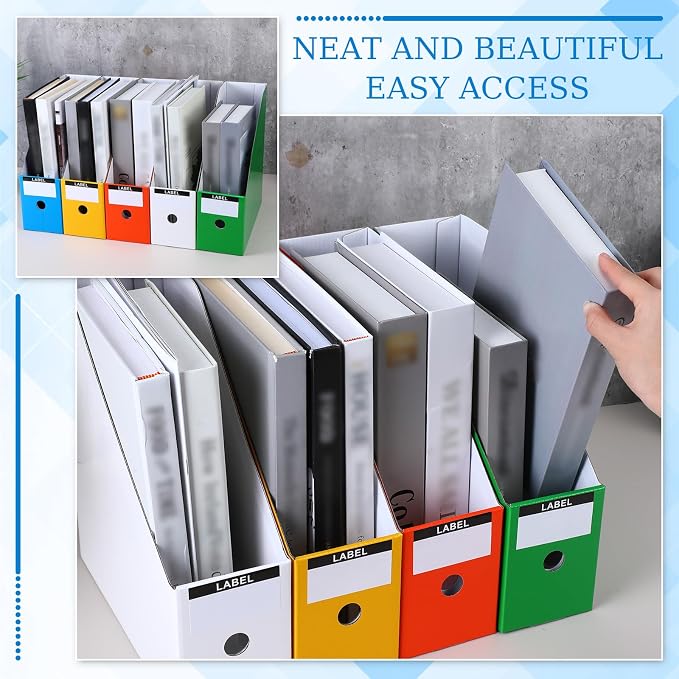 Geyee 50 Pcs Cardboard Magazine Holder Magazine File Holder Magazine Storage - Image 7