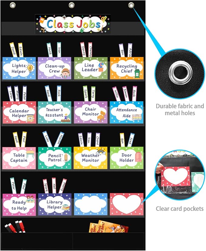 REGELETO Class Jobs Pocket Chart - Image 7