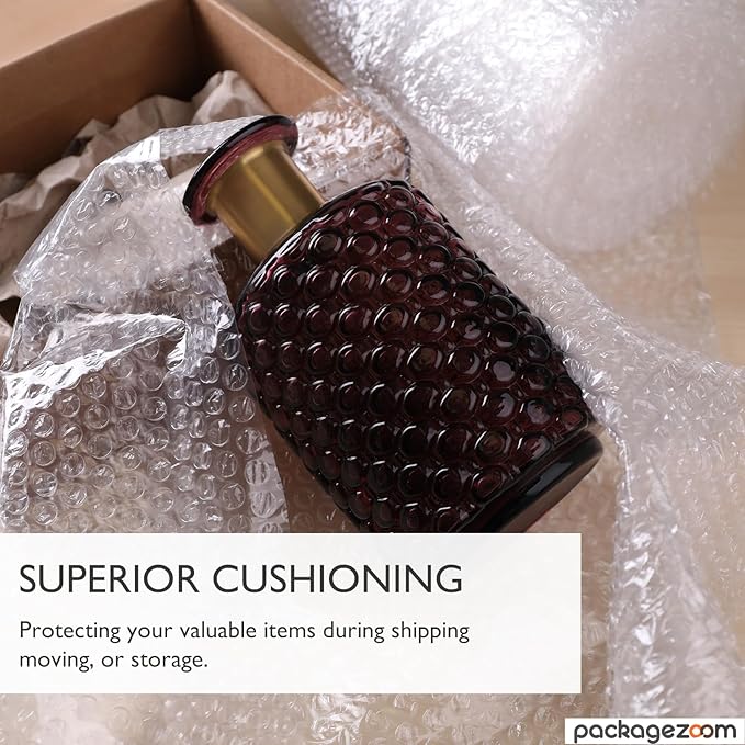 12 inch x 30 ft Bubble Cushioning Wrap, Perforated Every 12" Protective Packing Moving & Shipping Supplies for Boxes & Fragile Items-DeskLoop Office