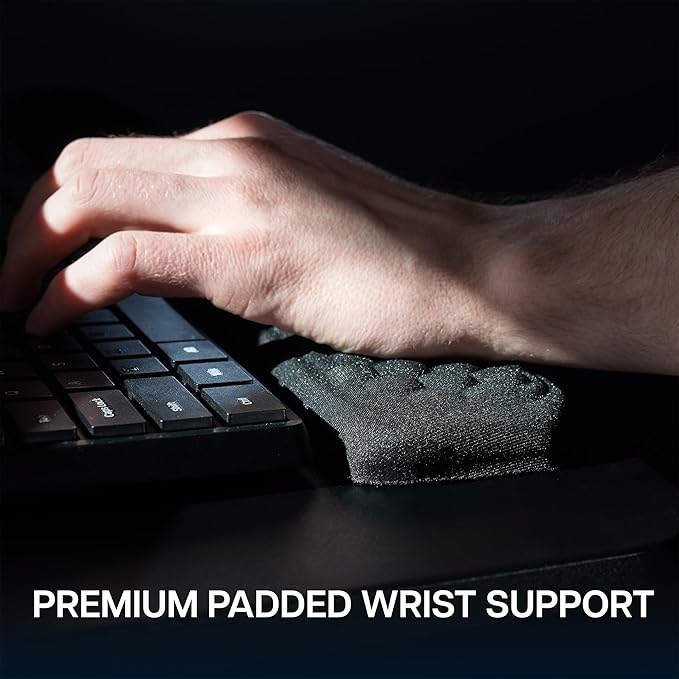 VIVO Premium Adjustable Computer Keyboard and Mouse Platform Tray, Ergonomic Under Table Desk Mount Drawer with Padding, Black, MOUNT-KB27P-B-DeskLoop Office