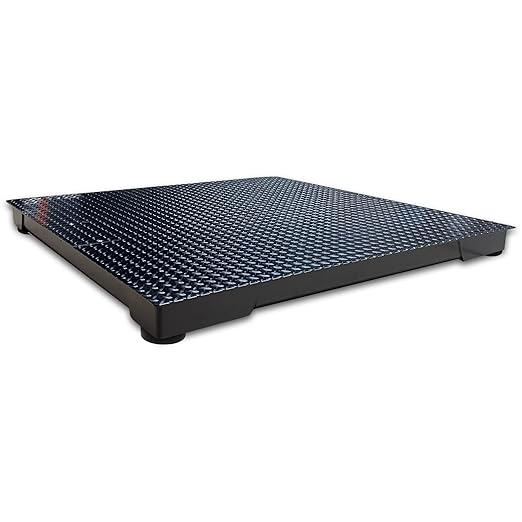 Industrial Floor Scale with Indicator, Accurate Digital 48" x 48" (4βx4β) Pallet Scales for Warehouse or Shipping Weighing NTEP Certified (Legal for Trade) (2500 lbs x 0.5 lb)