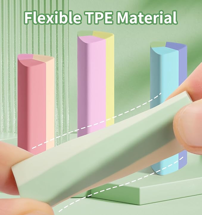 15 Pack Pencil Erasers, Colored Eraser for Kids Cute Orradores Escolares Eraser for School Office Art Erasers for Drawing-DeskLoop Office