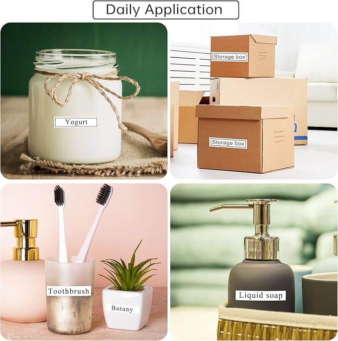 8P Flexible Label Tapes Compatible with Brother P Touch Label Tape TZe-FX231 Tape 12mm 0.47 Laminated White, Flexible-ID Wire Cable Labels Compatible with Brother Ptouch PT-D210 PT-D400 PTH100-DeskLoop Office