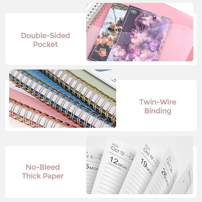 Planner 2026, 8.5" x 11" Monthly & Weekly Planner with Tabs, JAN - DEC 2026, Goal Setting & Time Management Organizer for Professionals & Students-DeskLoop Office