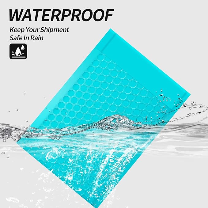 Bubble Mailers 3.5x5 inch 40Pack Teal Bubble Mailers Self-Seal Padded Mailing Envelopes Bubble Opaque Padded Mailer for Small Businesses to Package and Mail Jewelry Cosmetics#0000-DeskLoop Office