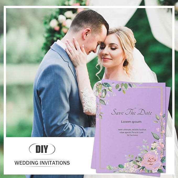 MixTeach 100 Sheets A4 Purple Cardstock 8.5 x 11 Inch Thick Cardstock Paper 250gsm/92lb Double Sided Purple Card Stock Printer Paper for Cards Making, Crafts, Scrapbook, Invitations, Drawing, Printing-DeskLoop Office