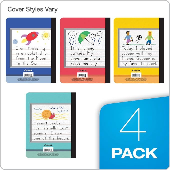 Oxford Primary Composition Notebooks, Kids Handwriting & Drawing Story Journal - Image 7