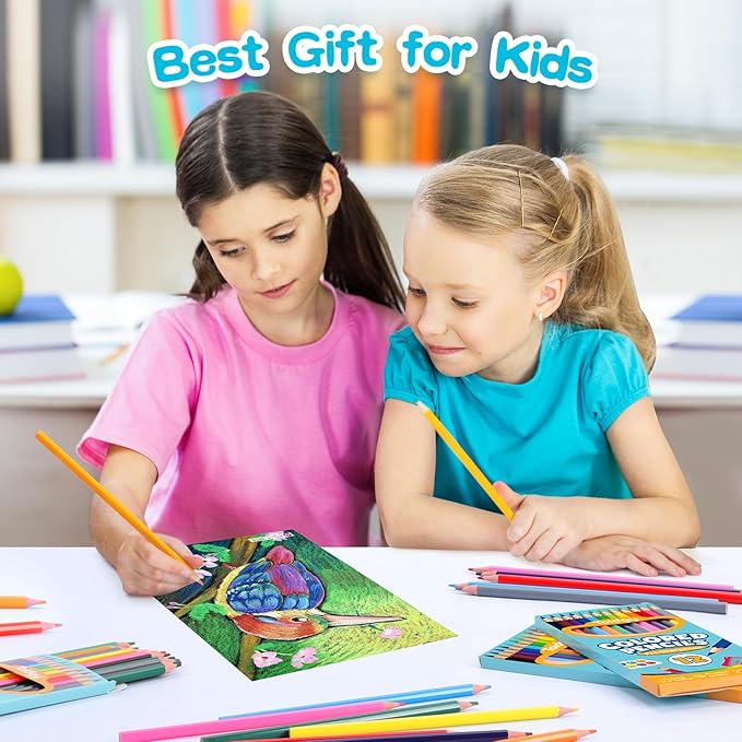 1152 Count Colored Pencils Bulk, 96 Packs Colored Pencils for Kids 12 Colors, Pre-sharpened Coloring Pencils for Adults, Bulk School Supplies for Teachers, Back to School Supplies, Classroom Prizes-DeskLoop Office