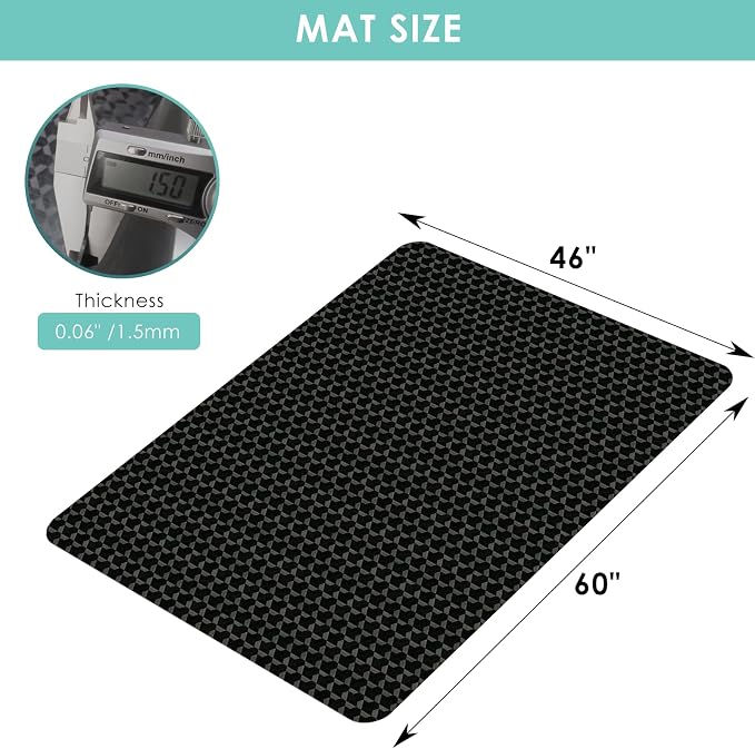 Vicwe Office Chair Mat for Hard Floor, Easy Glide for Chairs - Image 7