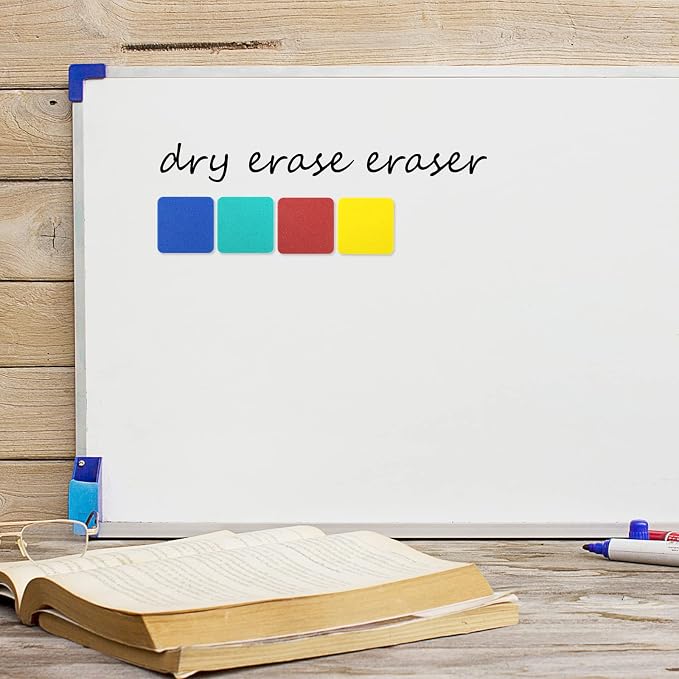 Dry Erase Eraser, 12 Pack Magnetic Whiteboard Erasers, Small Dry Erase Board - Image 7