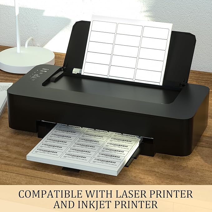 Address Labels for Inkjet Printers 1" x 2-5/8", Pack of 3000 Labels-DeskLoop Office