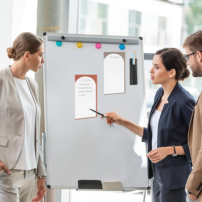 4 Pack Magnetic To Do List for Refrigerator with Pen Holder, Totally 200 Sheets Magnetic Fridge Notepad Magnetic Shopping List Pad for Fridge(Morandi Design)-DeskLoop Office