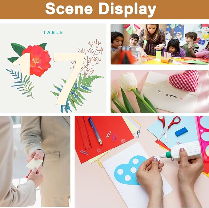 28 Sheets Cream Shimmer Cardstock 8.5 x 11 Off White Paper, 92lb Heavyweight Glossy Paper Card Stock for DIY Cards Making, Business Cards, Wedding Invitations, School Crafting, Menus-DeskLoop Office