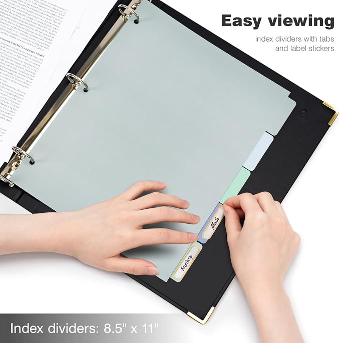 Ospelelf 3 Ring Binder 1 Inch, Clipboard Binders - Image 7