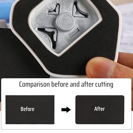 MyArTool 3 Way Corner Rounder Punch, 4mm, 7mm, 10mm 3 in 1 Corner Cutter for Card Making, Laminate, Cardstock, Scrapbooking and Paper Crafts, Business Cards-DeskLoop Office