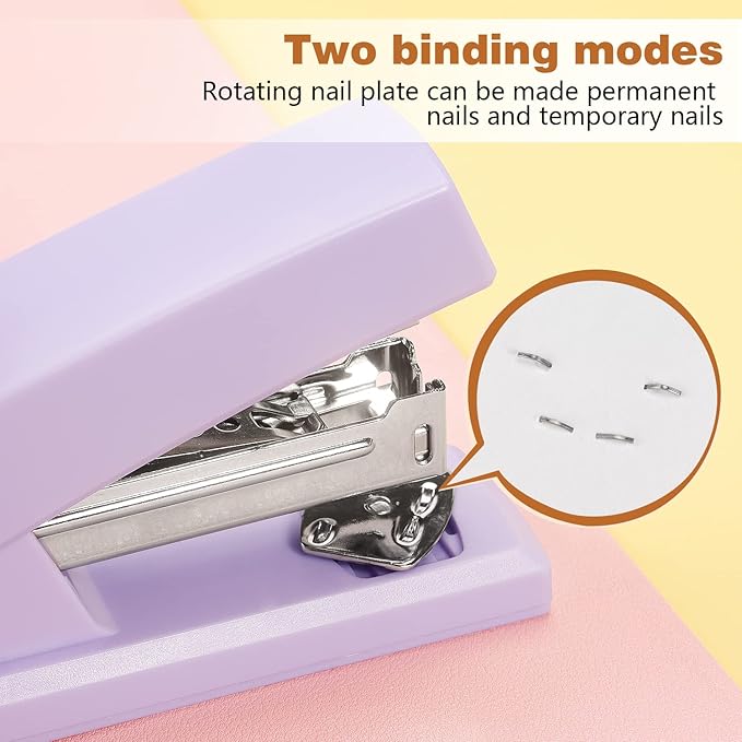 Tamaki Stapler, Office Stapler, Small Staplers for Desk, Purple-DeskLoop Office
