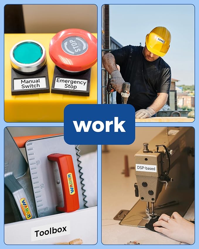 3-Pack 24mm 0.94 Laminated White Tape Replace for Brother Label Maker Tape TZe-251 Compatible with Brother P Touch TZ TZe 1" Refills for PT D610BT D600 700 P710BT PTP750W, Label KINGDOM Tze251-DeskLoop Office