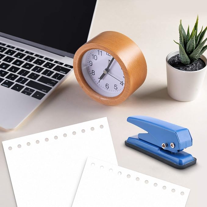 Single Hole Puncher, 1/4" Hole, 20 Sheet Capacity, 1 Pack | Metal Paper Punch - Image 7