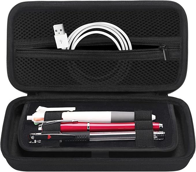 BOVKE Calculator Case for Texas Instruments TI-Nspire CX II CAS/CX II/CX CAS/CX Color Graphing Calculator and More - Extra Mesh Pocket for USB Cables and Other Accessories, Black+Black-DeskLoop Office