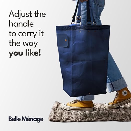 Kitchen Recycling Bin Indoor, Paper, Can, Trash Recycle Bin Combo (Navy+Grey)-DeskLoop Office