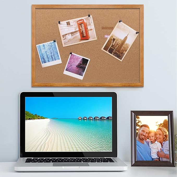 Yalis Black Push Pins 600 Count, Standard Dark Thumb Tacks for Corkboard Bulletin Board-DeskLoop Office