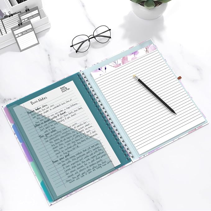 Hongri Clipboard Folio with Refillable Lined Notepad, 8.5 x 11 Folders with - Image 7