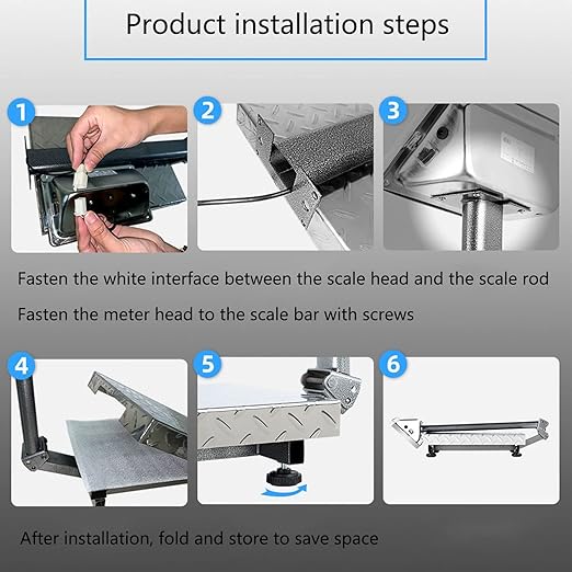 Commercial 660 lb Electronic Platform Scale with LB/KG Industrial Floor Scale Stainless Steel High-Definition LCD Display,Digital Heavy Duty Luggage Package Price Computing Postal Shipping-DeskLoop Office
