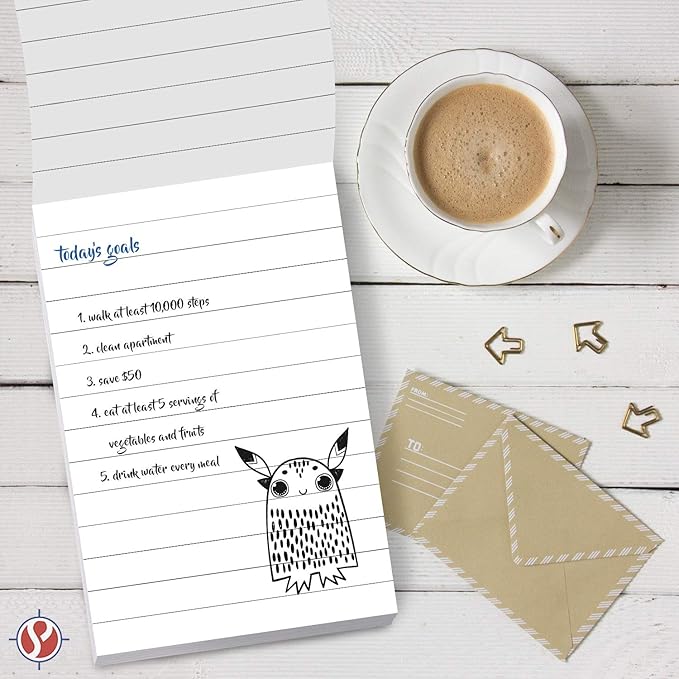 Memo Pads, White, With Black Lines – Lined Paper Notepads, Scratch Pad, Writing Pad for Planning, To-Do Lists, Appointments, Reminders, Home, Office – 50 Sheets Per Pad, 10 Pads per Pack – 4" x 6"-DeskLoop Office